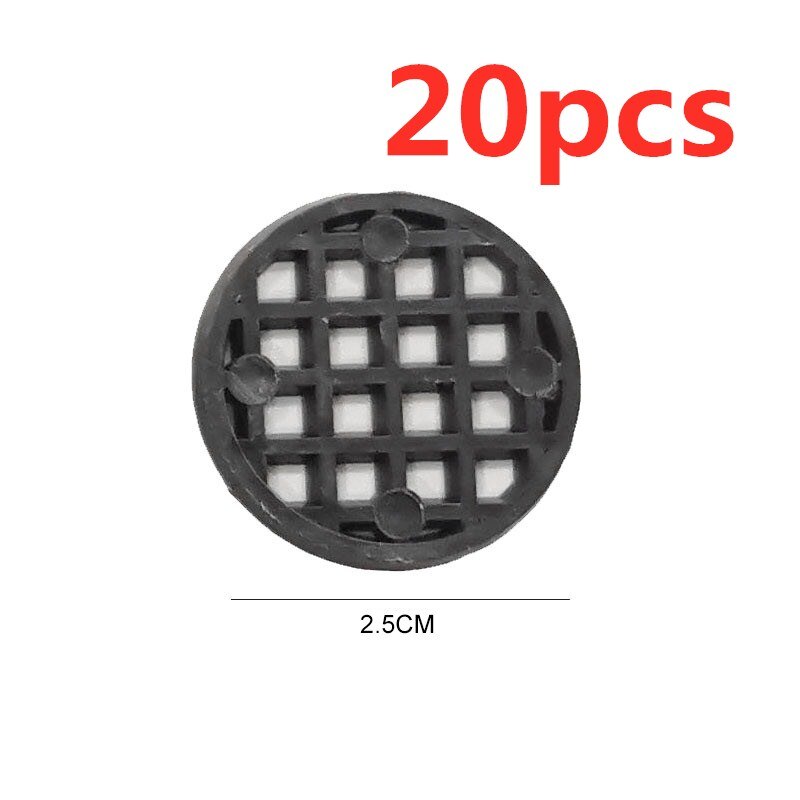 Plastic Flower Pot Mesh Pad Bottom Grid Mat Prevent Soil Loss Leak-proof Pad Anti-corrosion Breathable Net For Office Decoration: 2.5cm 20pcs