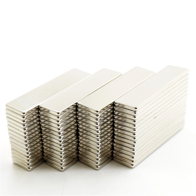 5 ~ 50 Stuks N52 40X10X2 Super Sterke Vel Zeldzame Aarde Magneet Dikte 2 Mm Blok rechthoekige Neodymium Magneten 40X10X2Mm 40*10*2 Mm