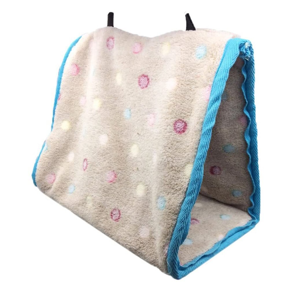 Papuga bawełniany hamak zimowy zwierzę domowe legowisko z bawełny ciepły trójkątna zabawka artykuły dla ptaków papuga przenośny ptak wisząca zabawka