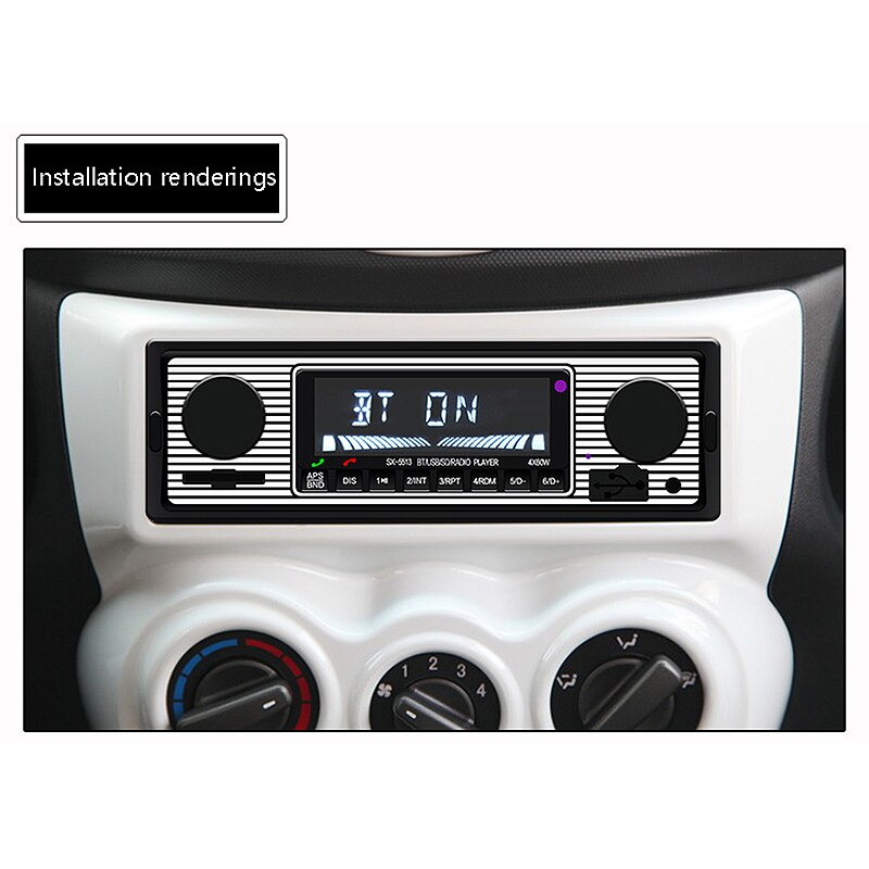 1Din 12V Auto Radio Bluetooth Auto MP3 Speler Usb Aux Fm Auto O Stereo Radio Auto Speler Auto Stereo O-