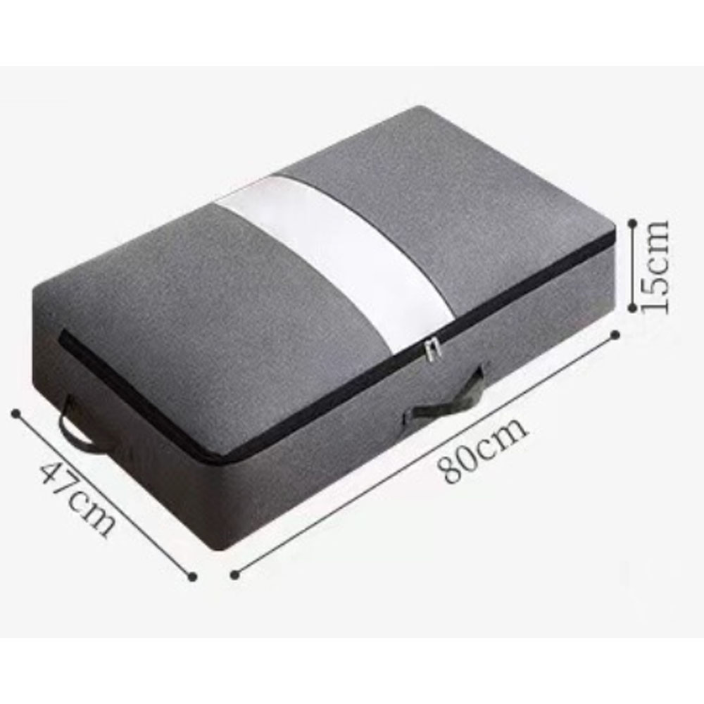 Foldable Clothes and Blanket Storage Bag Practical Storage Bag with Clear Window Organizers Bag for Quick Item Retrieval: green