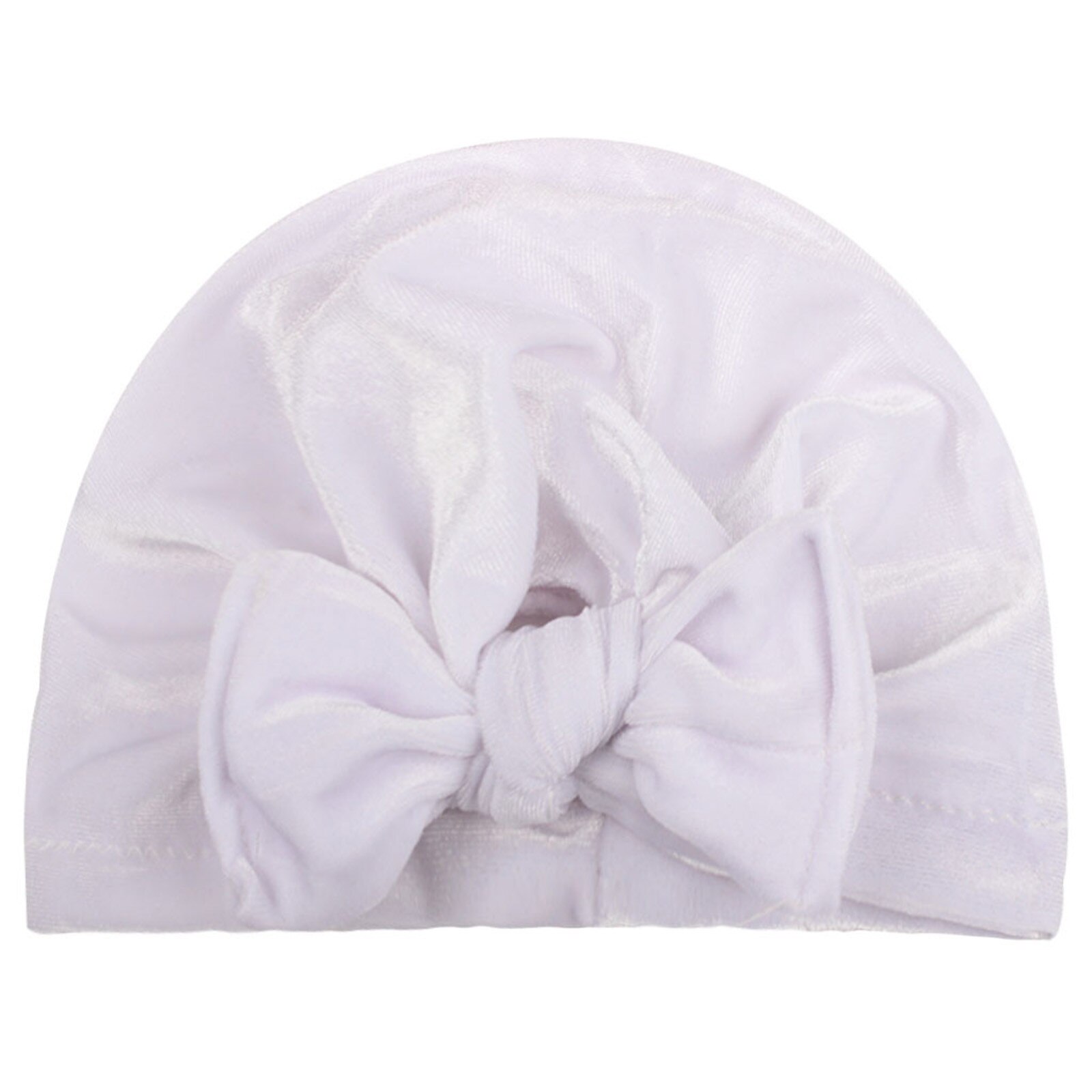 Knot Solid Pleuch Baby Headbands Toddler Headwraps Baby Flower Turban Hats Babes Caps Elastic Hair Accessories: A