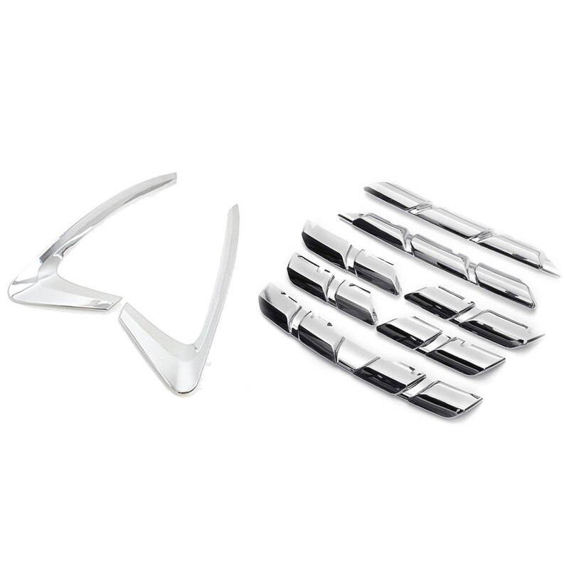 Voor renault kadjar achter mistlampen afdekkingen abs & auto front grille afdekking abs voor renault kadjar