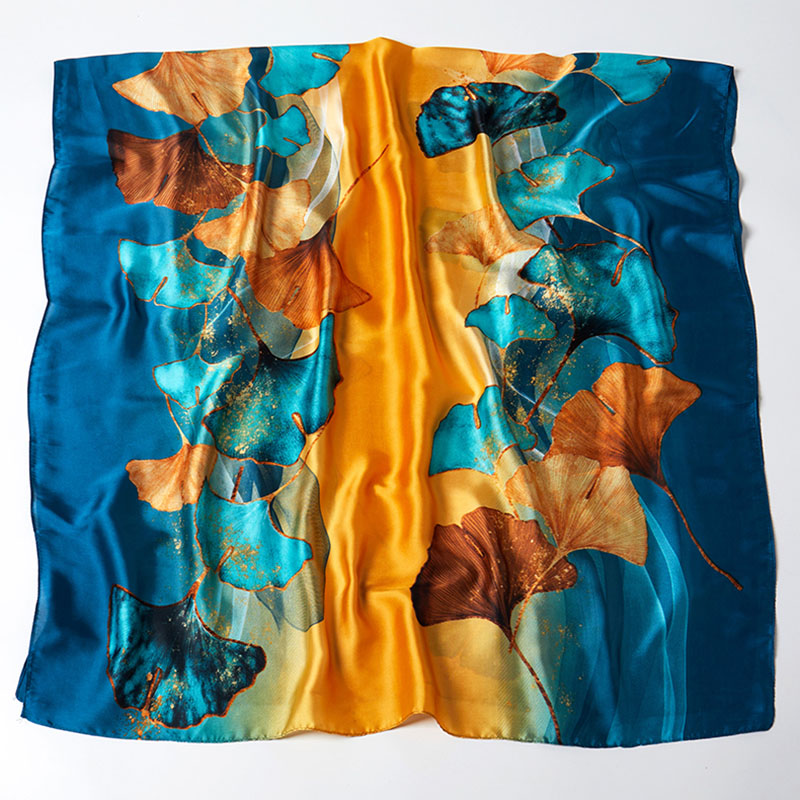 Sciarpa primaverile da donna, design di lusso, materiale in poliestere, sciarpa liscia, morbido scialle da spiaggia: Avorio