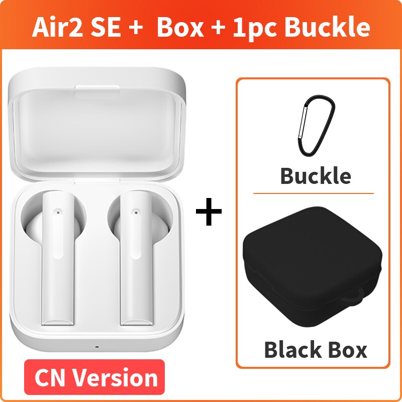 Xiaomi Air2 SE TWS Mi True Wireless Bluetooth Earphone Air 2 SE Earbuds SBC/AAC Synchronous Link Touch Control: CN Add Black Case