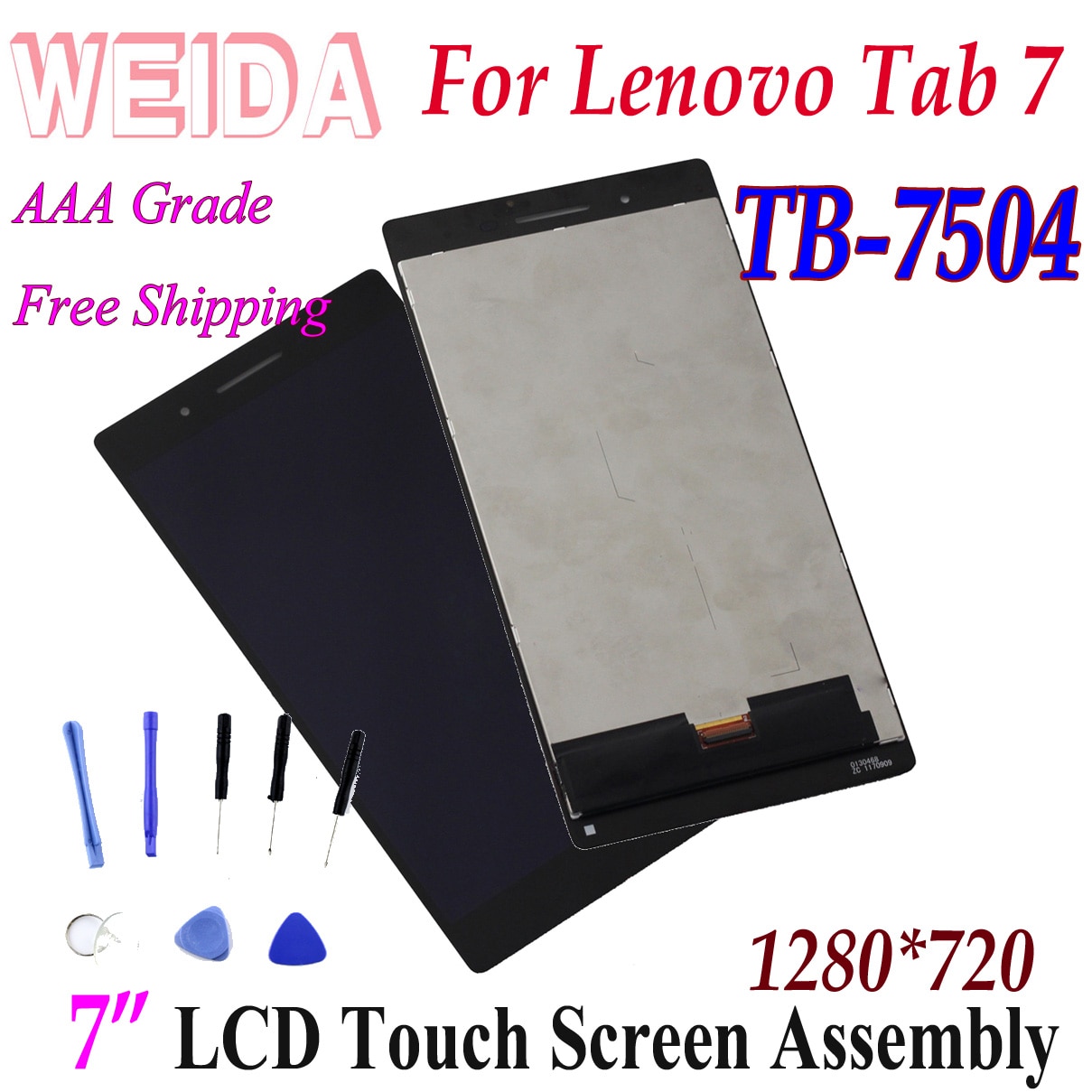 WEIDA LCD Vervanging 6.98 "Voor Lenovo Tab 7 Wifi TB-7504F TB-7504N TB-7504X Lcd-scherm Touch Screen Assembly tb7504 Tab 7504