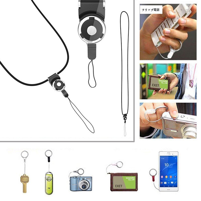 Mobiele Mobiele Telefoon Camera Neck Lanyard Voor Key Cord Neck Ring Houder Mobiele Telefoon Hangt Nekband Portable