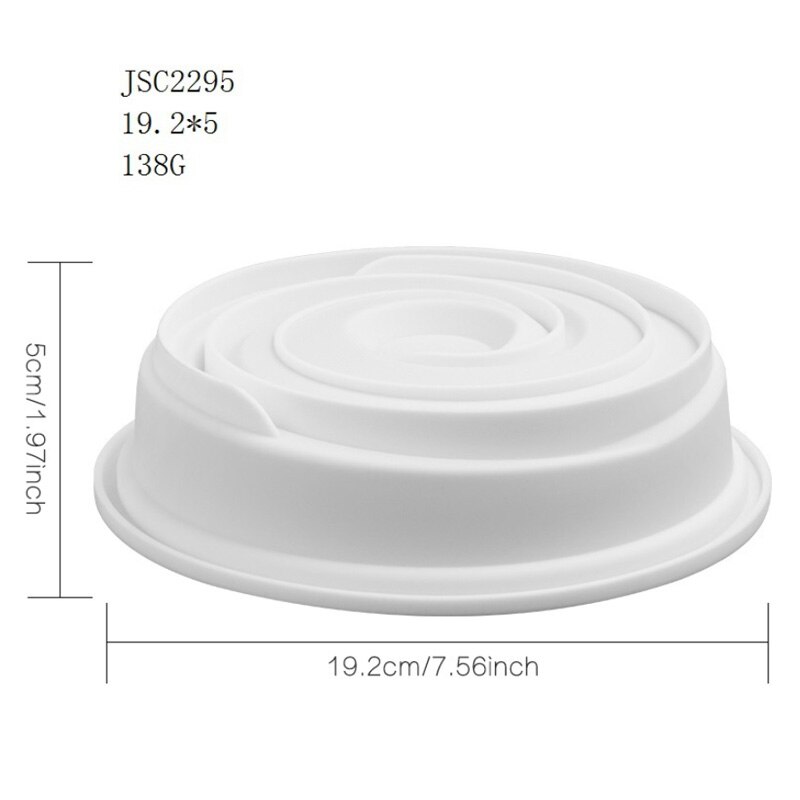 17 siliconen moussevormen, meerdere vormen witte cake, 3d vormen, hartvormige franse dessertbakvormen, taartdecoratiegereedschap: Jsc 2295
