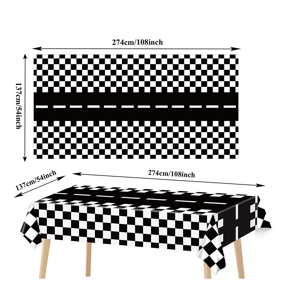 Checkered Disposable Tableware Plates Cups Napkins Racing Car Birthday Party Decorations Race Track Tablecloth Boy Party Favors: light green