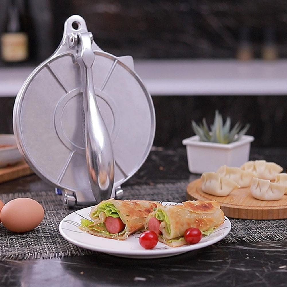 Máquina de tortilha multifuncional, de liga de alumínio, antiaderente, ferramenta de cozinha