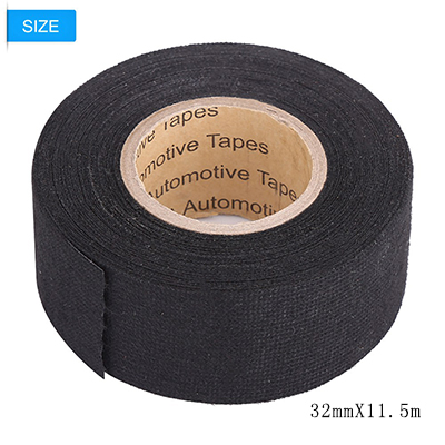 MultiPurpose Car Self Adhesive Anti Squeak Rattle Felt Automotive Wiring Harness Tape 19mmX15m/32mmX11.5m/9mmX25m: WHITE