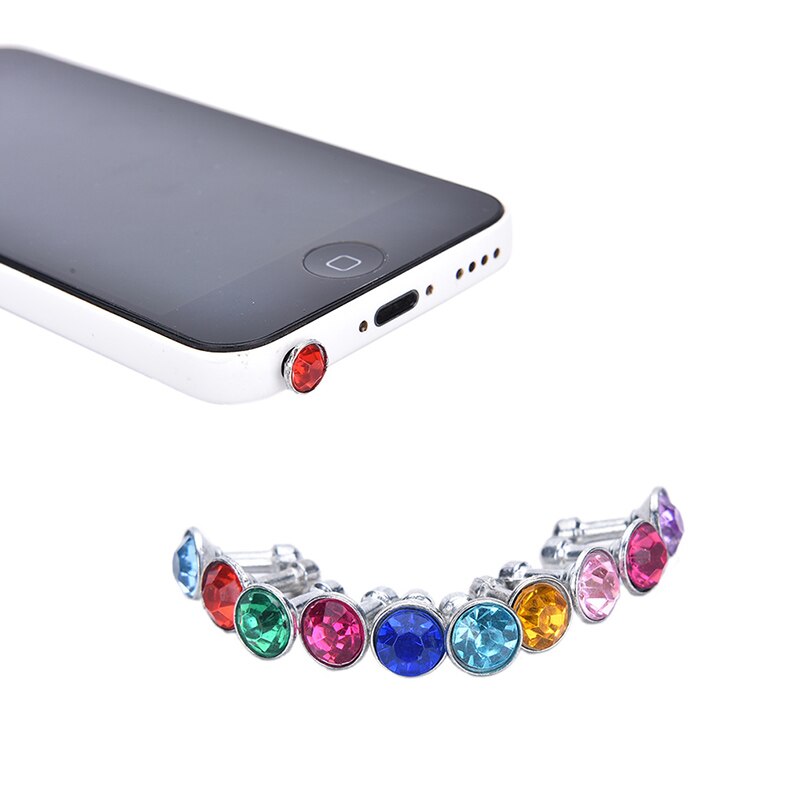 10Pcs 3.5Mm Crystal Earphone Anti Dust Cap Ear Plug Stopper Voor Mobiele Telefoon Strass