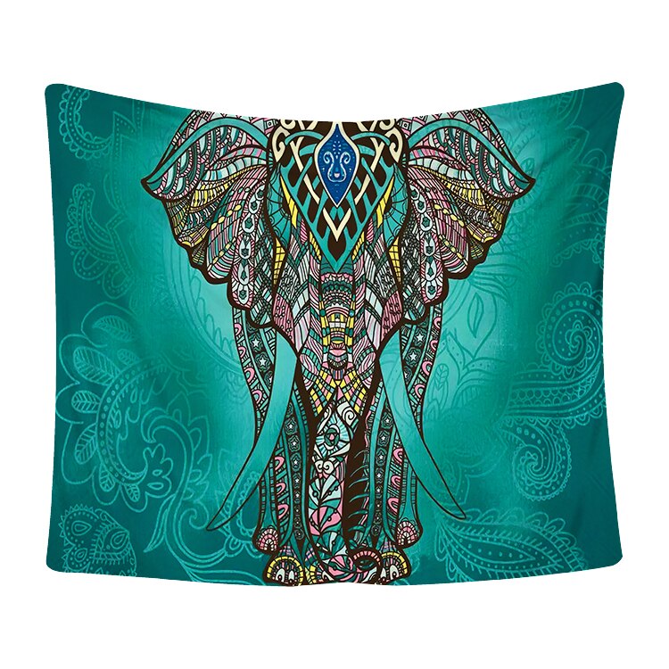 Mandala gobeläng vägghängande dekor vägg tyg gobelänger psykedelisk hippie nattmåne gobeläng vägg strand matta: F