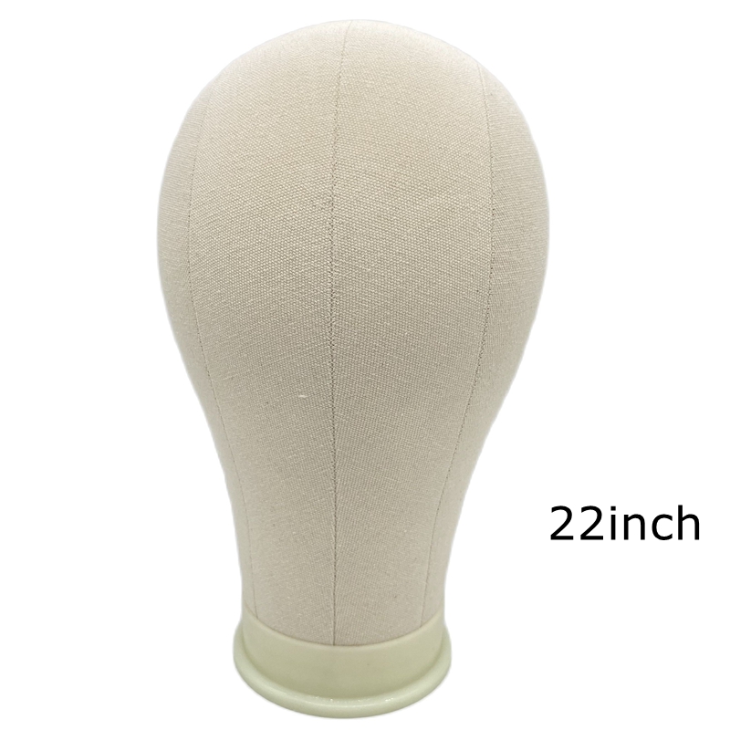 Canvas Block Head Kit Training Mannequin wig Head Display Styling Mannequin Manikin Head Wig Stand wig head Stand: WHITE