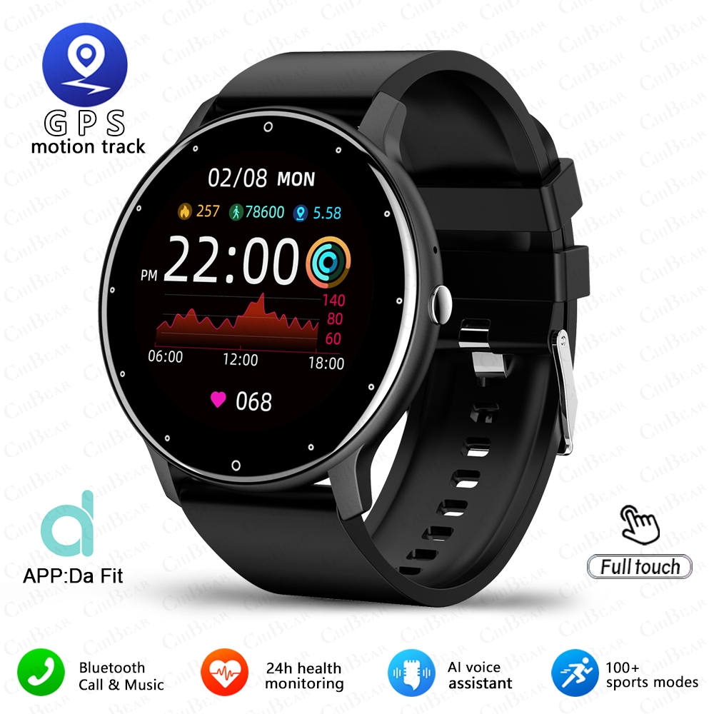 ZL02 Orologio intelligente da uomo Full Touch Screen Sport Fitness Tracker IP68 Impermeabile Chiamata Bluetooth Smartwatch per Xiaomi Uomo Donna 2025: BIANCO