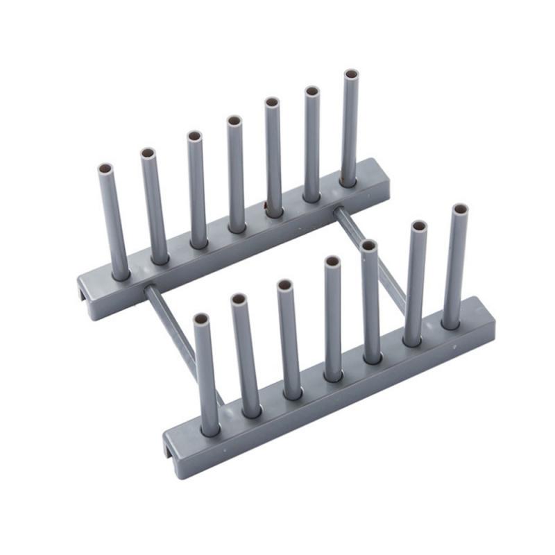 1PCS kitchen Sink Drain Rack Storage Organizer Dish Drying Rack Holder Shelf Drainer Plastic Plate Cups Stand Display Holder: gray
