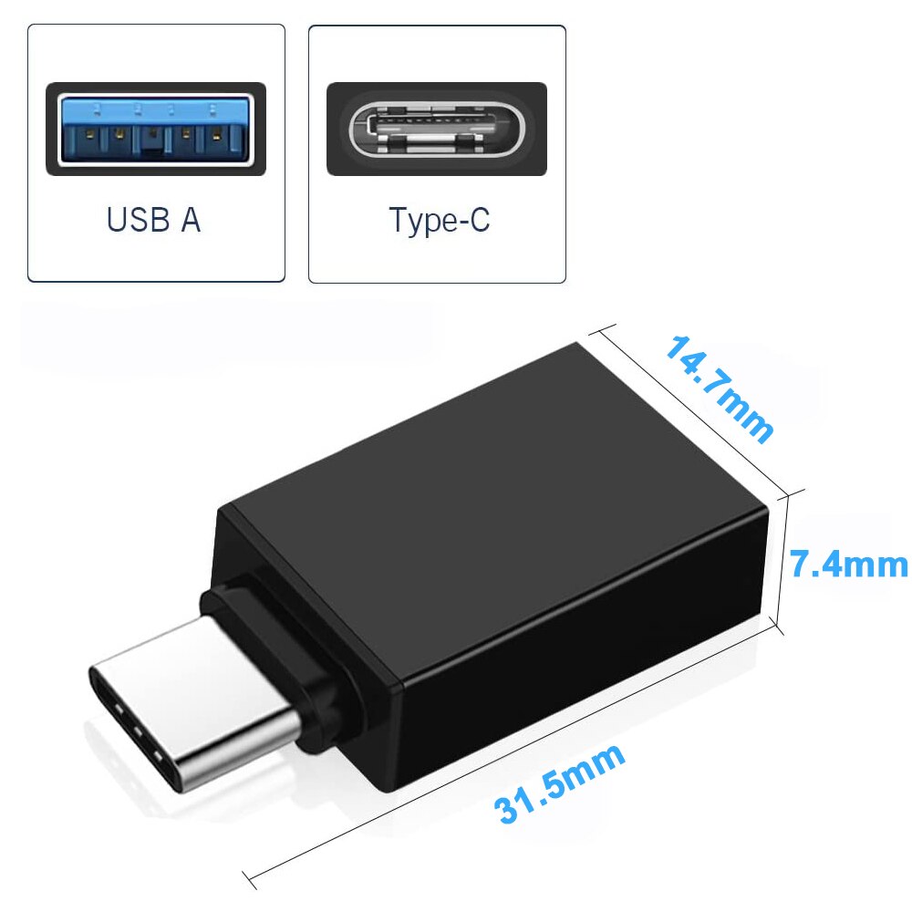 Usb C Adapter Usb 3.0 Naar Type C Otg Adapter Voor Macbookpro Xiaomi Huawei Samsung S10 Mini Usb Adapter Type-C Otg Kabel Converter