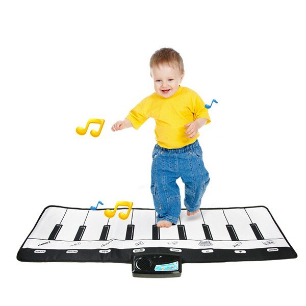 Premium piano dansmatta rolig musikalisk step 'n' play matta för barn - framför klassiska låtar med fötterna - bra idé för