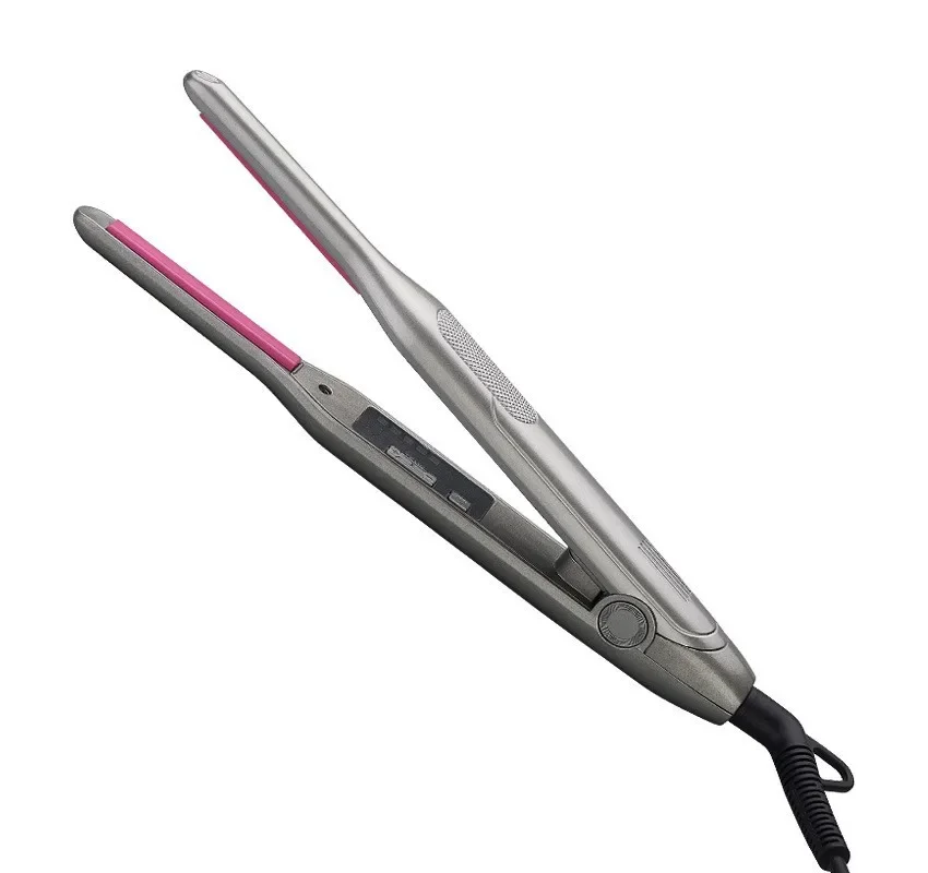Mini Hair Curler Pencil Hair Straightener 2 in 1 Ceramic Thinnest Narrow Flat Iron with LED Display for Short Beard and Hair: UK