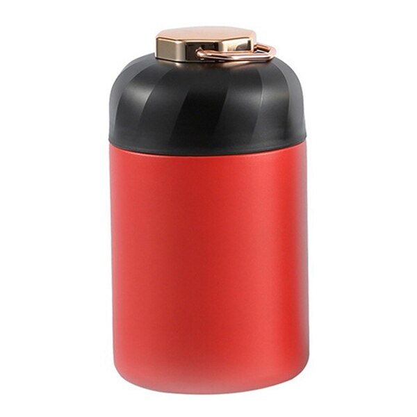 Vacuum Insulated Lunch Container Food Flask Stainless Steel Insulated Food Jar Food Containers 600Ml Food Jar: Red