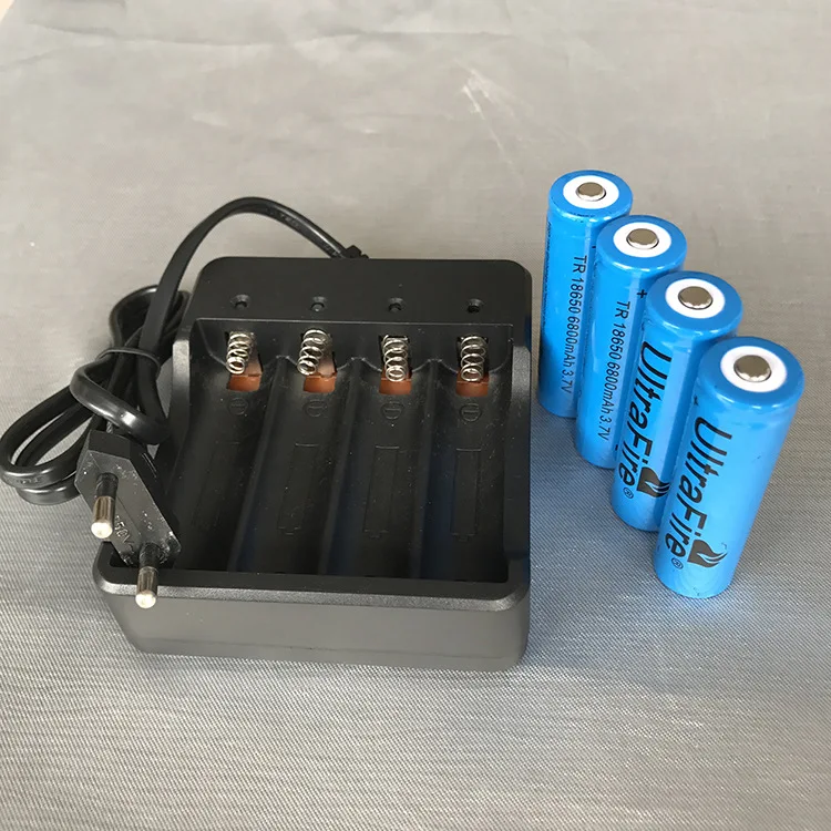 Akumulator litowo-jonowy UltraFire 18650 6800 mAh – duża pojemność do latarki/latarki (certyfikat CE i akumulator)