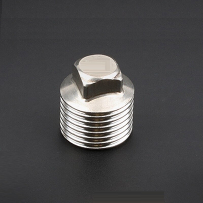 1/2" 3/4" 1" Male Female Thread Stainless Steel End Cap Drain Plug Plumbing Water Pipe Fittings PVC Pipe Water Stop Parts: 1'' / Male Thread