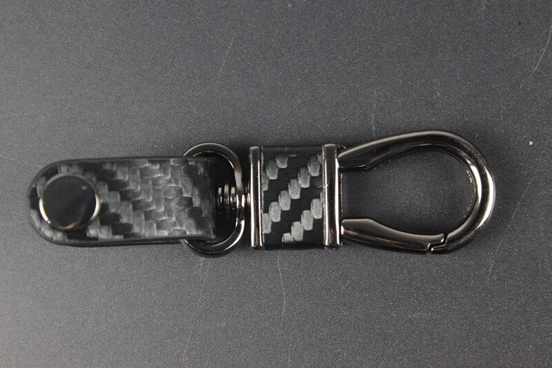 1X Hand Woven Leather Car Keychain Key ring For Land Rover LR2 LR3 Freelander Discovery Evoque Range Rover Sport Accessory: Carbon fibre KeyRing