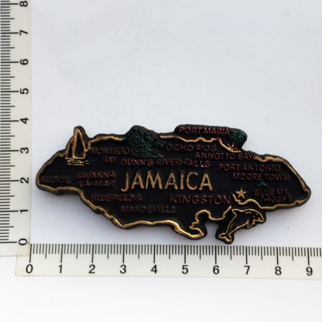 North America Jamaica 3D Fridge Magnets Tourist Souvenir Decoration Articles Handicraft Magnetic Refrigerator Collection: AJM21110014