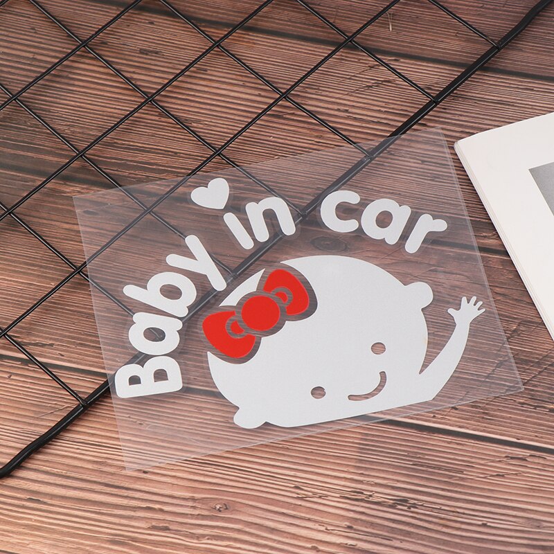 Cartoon Auto Stickers, Reflecterende Vinyl Styling Baby In Auto Warming Auto Sticker ,Baby Aan Boord Reflecterende Muursticker
