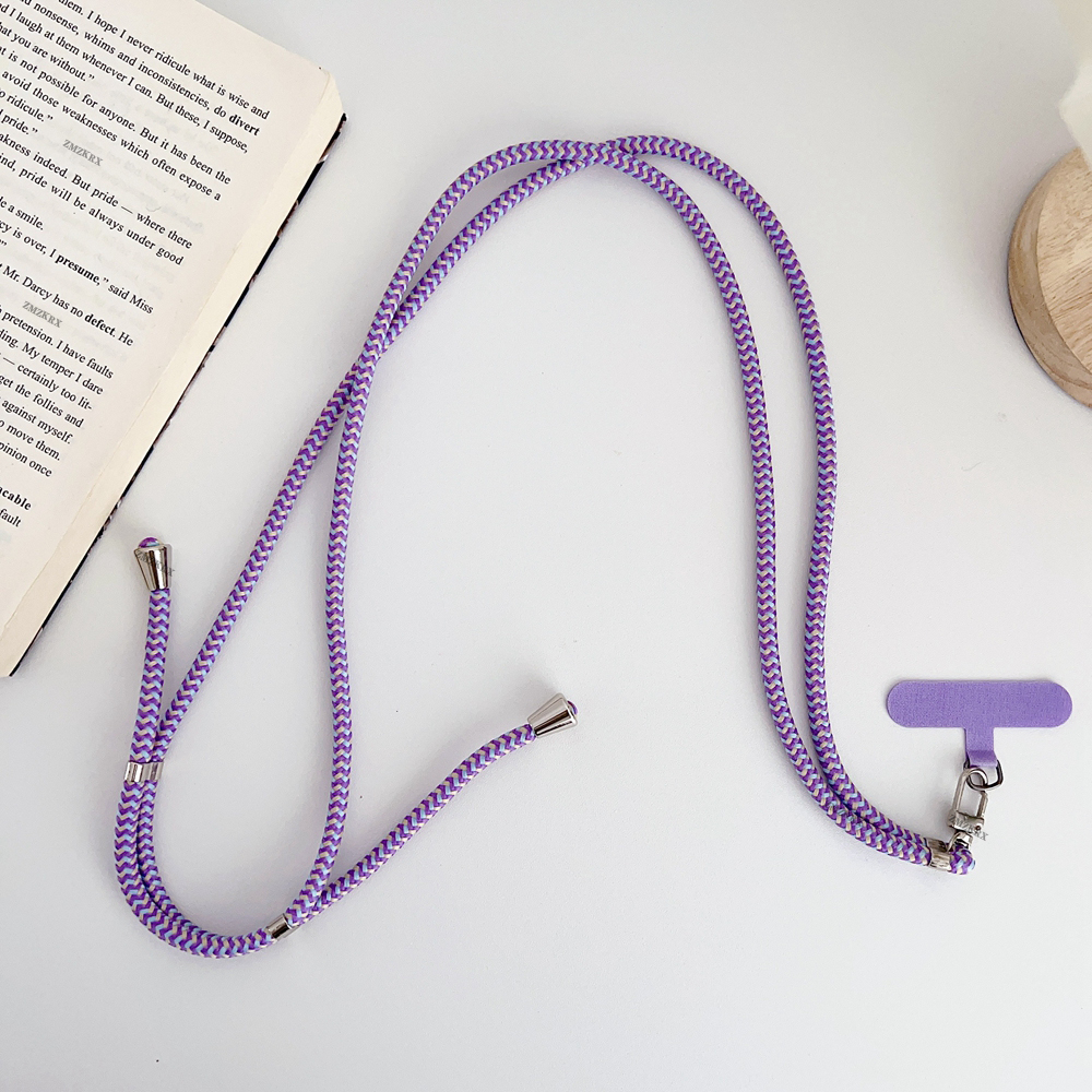 Uniwersalny regulowany pasek na smycz do telefonu wiszący sznur do telefonu komórkowego paski na szyję smycze zapobiegające zgubieniu akcesoria do telefonów komórkowych 150 cm: Czerwony/różowy