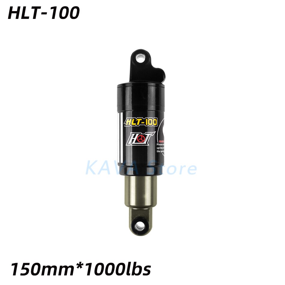 HTL-100 Mountain Bicycle Rear Shock 125/150/165/185mm 850/1000 lbs Aluminum alloy Oil Spring Shocks for MTB e-bike Snow Bike