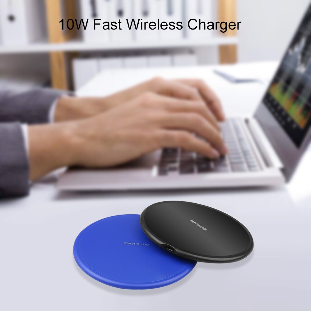 kebidu Qi 10W Fast Wireless Charger For Samsung Galaxy S9/S9+ S8 S7 Note 9 S7 Edge USB Charging Pad for iPhone XS Max XR X 8