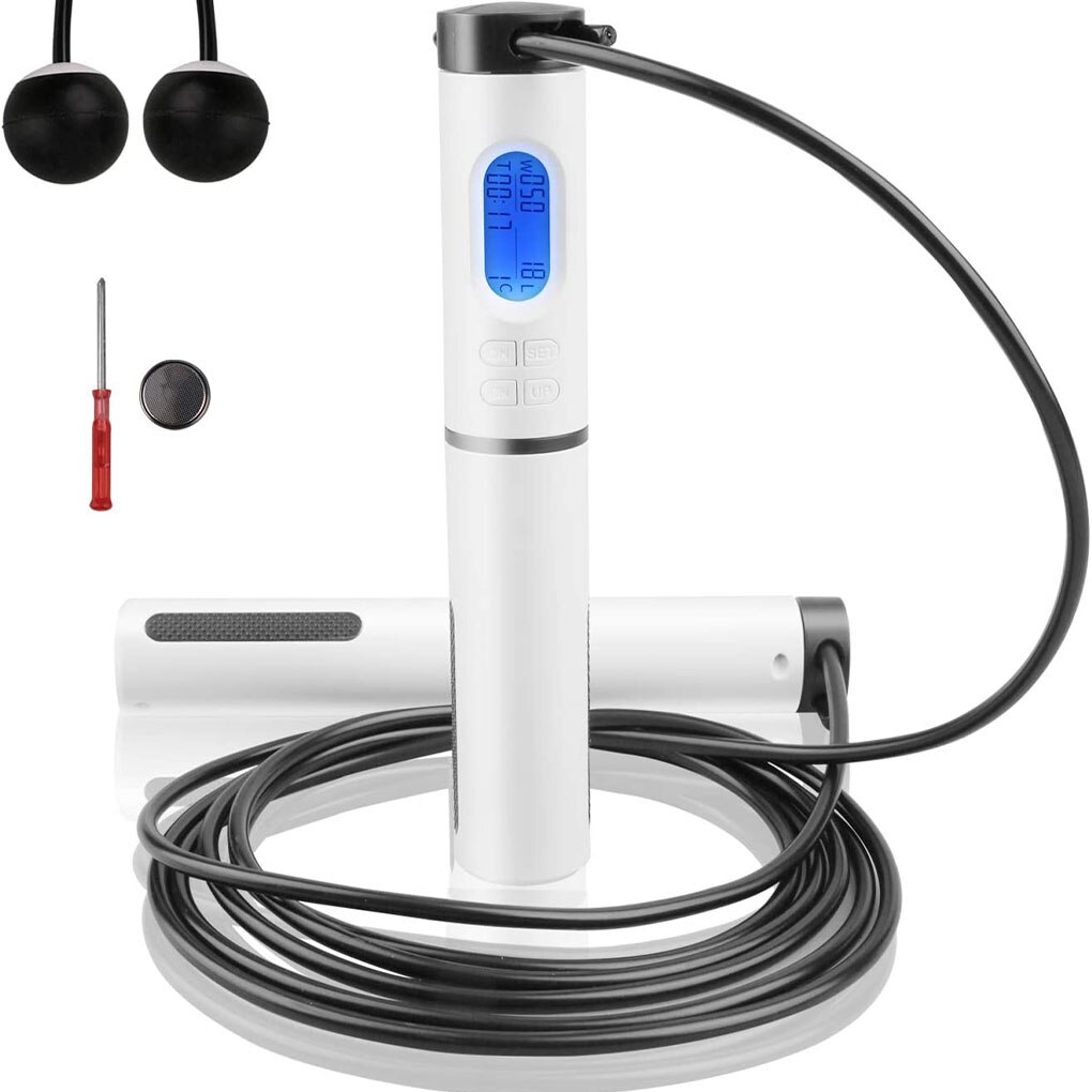Cordless Jump Ropes Smart Electronic Digital Wireless Skip Rope Calorie Consumption Fitness Body Building Exercise Jumping Rope