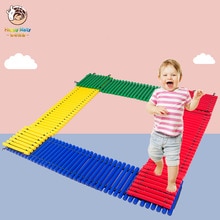 Tidlig uddannelse i børnehaven balance spor for børn balance bjælker til baby step-a-logs baby sensorisk træningsudstyr