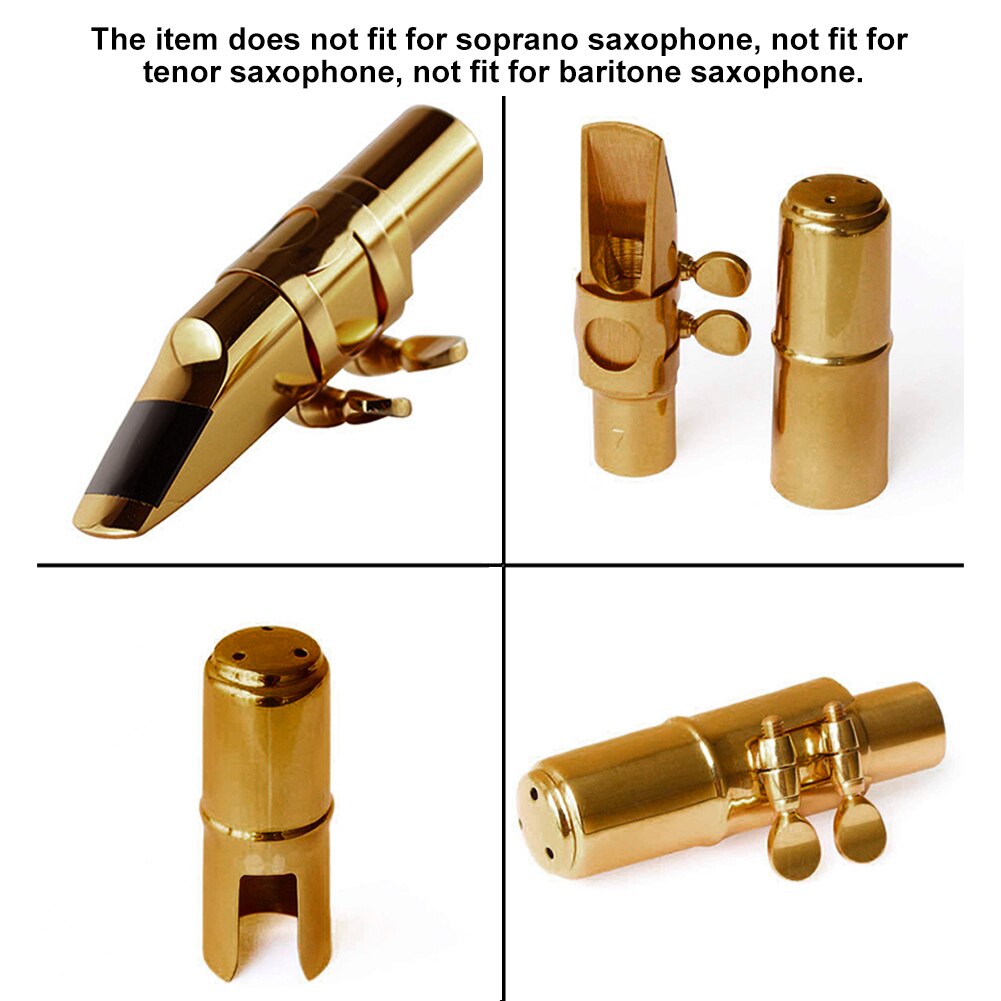 Sound Nozzle Accessories Saxophone Mouthpiece Metal Practical With Cap Tone Alto Sax 5C/6C/7C/8C