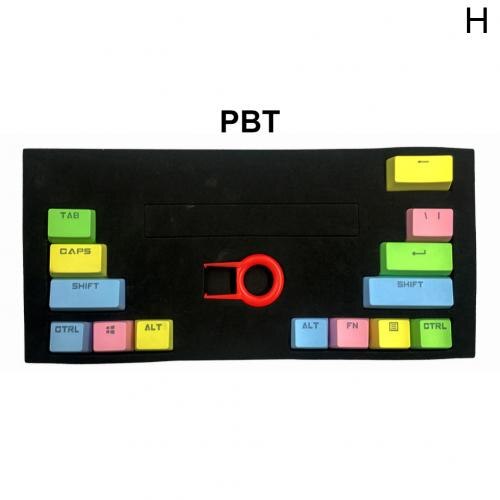 14 Teile/satz PBT Klar ABS Farbe Passenden Mechanische Tastatur Schlüssel Kappen Ersatz Schlüssel Kappe Mechanische Tastatur Ersatz Schlüssel Kappe: PBT  H