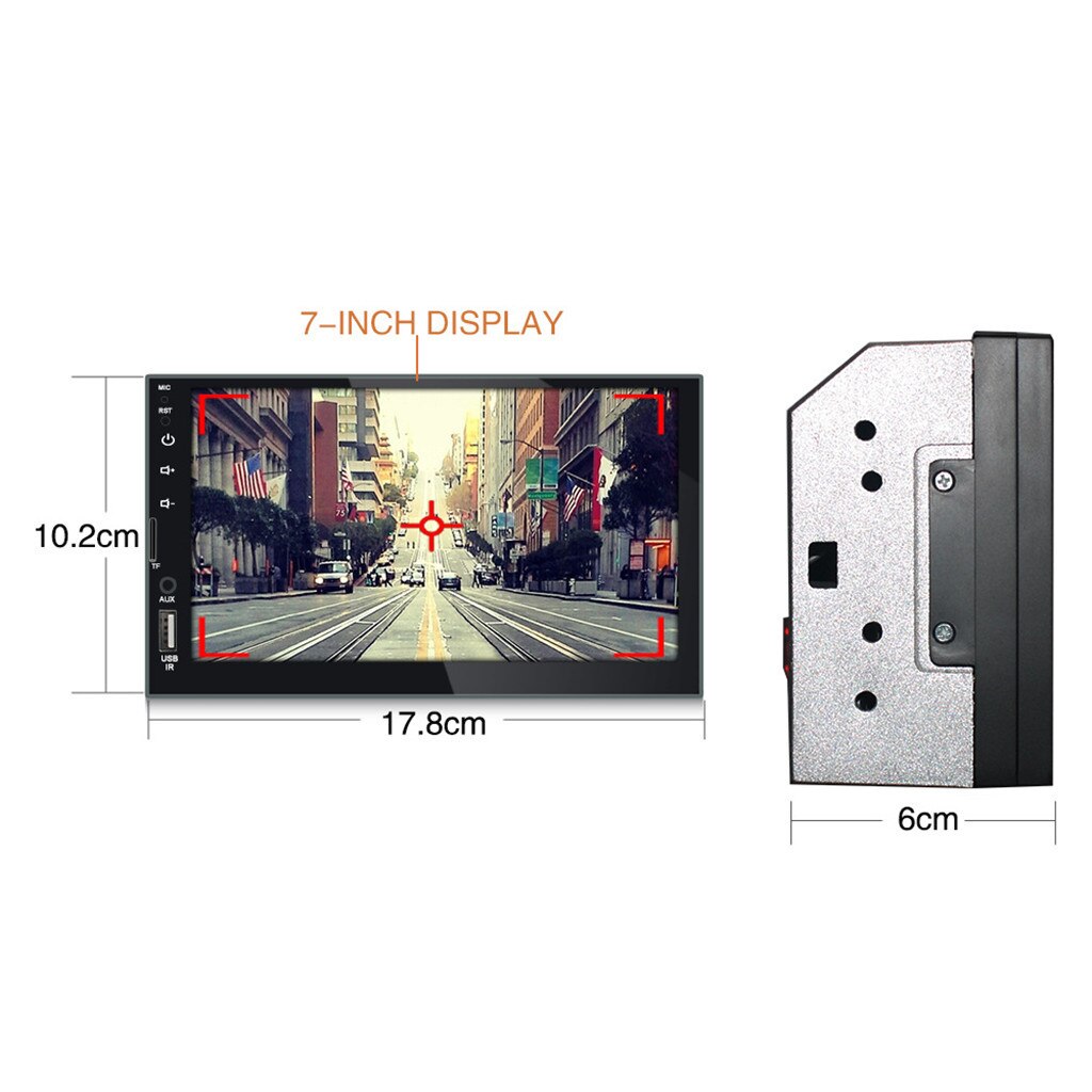 Reproductor de MP4 para coche, MP5 multimedia, reproductor de mp5 para coche OMESHIN, 2 Din, mp5, retráctil, automotriz, dvd, Bluetooth, pantalla estéreo, Bluetooth 7080b Jun13