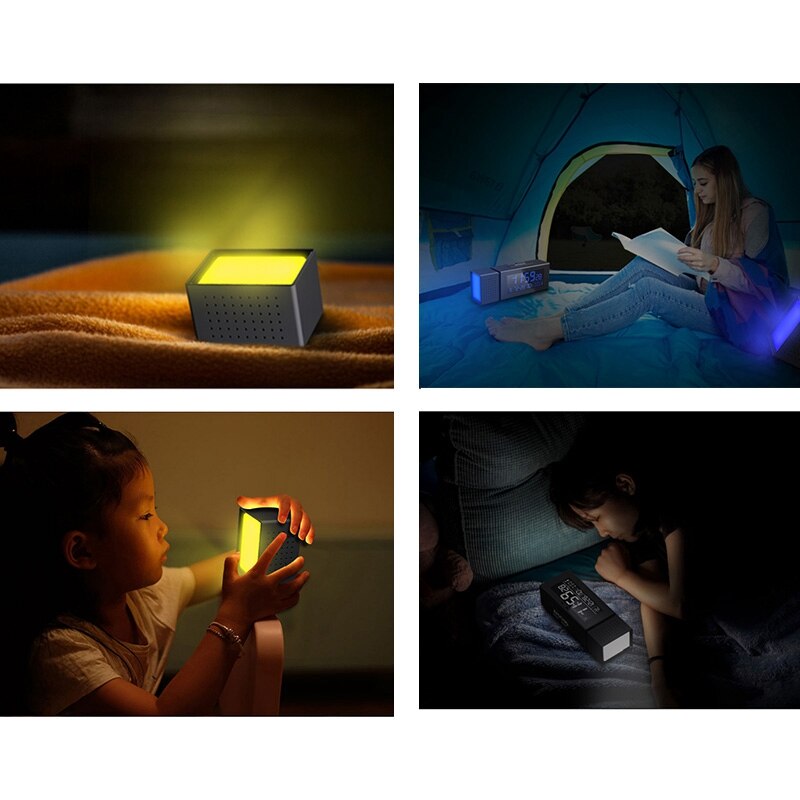 Multifunctional Alarm Clock Sound and Light Alarm Digital Clock Household Night Light IR Human Body Induction Function