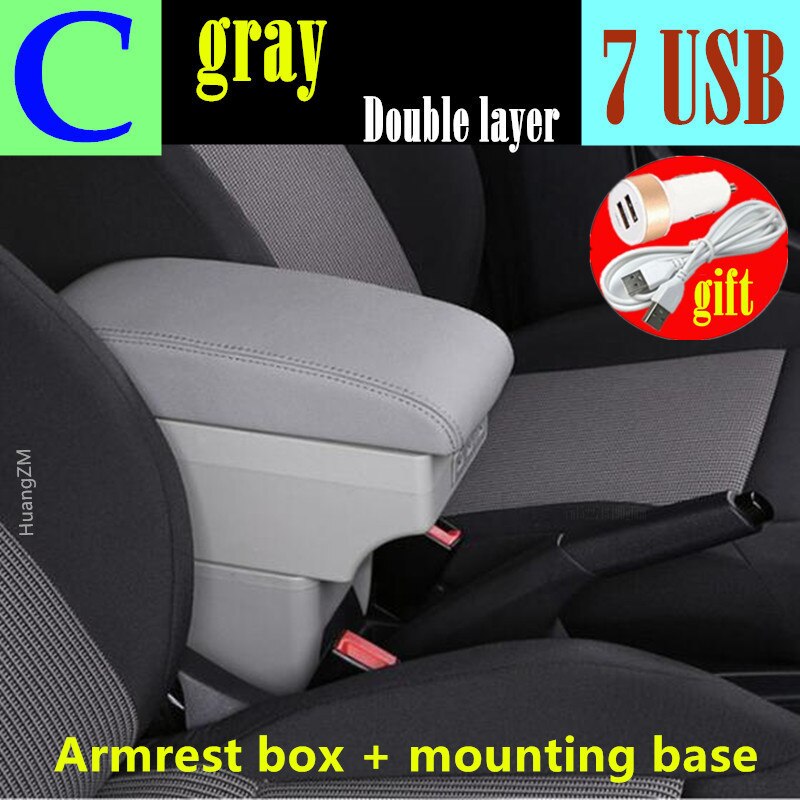 Accoudoir de voiture avec Interface USB, boîte de rangement de contenu en magasin Central pour Opel et Adam