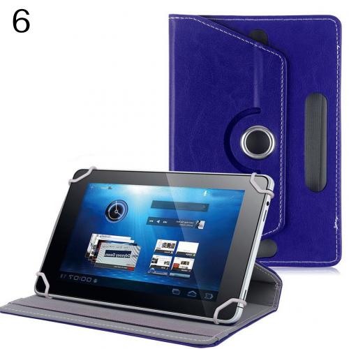 7 "/8"/9 "/10" Kunstleer Tablet PC Case Cover 360 Graden Roterende Stand Universele Houder 7 8 9 10 inch: beige