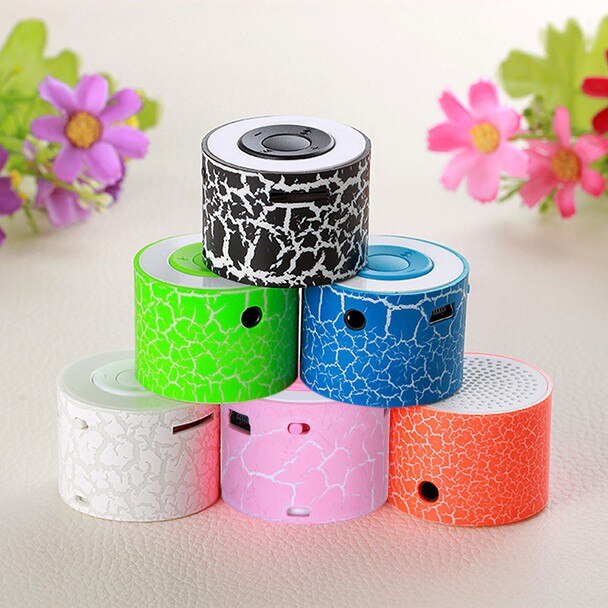 Mini altavoces estéreo de graves portátiles, reproductor de música MP3 TF, altavoz inalámbrico TF, reproductor de MP3 de tono táctil de plástico