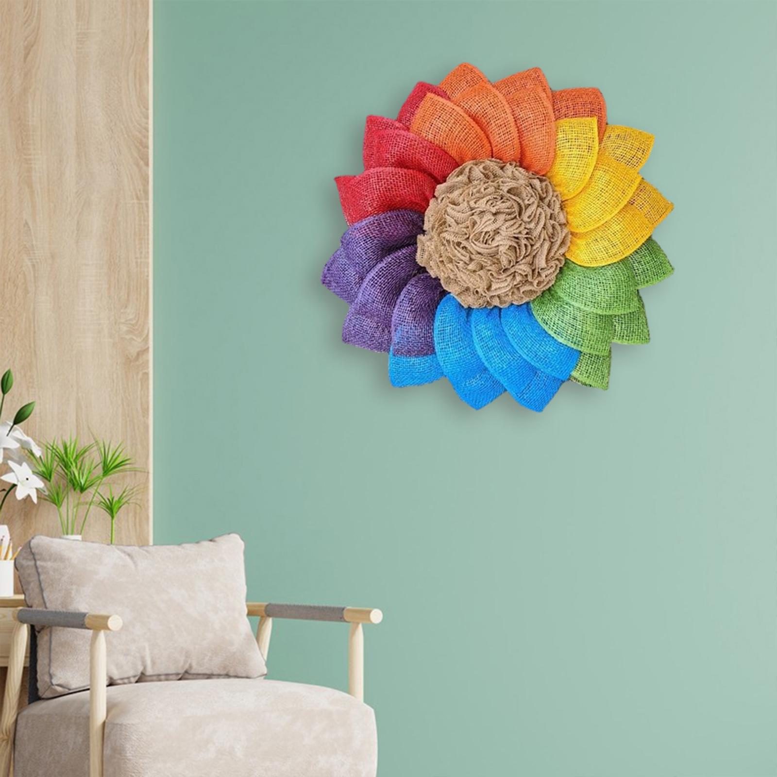 40cm Front Door Wreath Artificial Flower Floral Garland Window Party Wedding