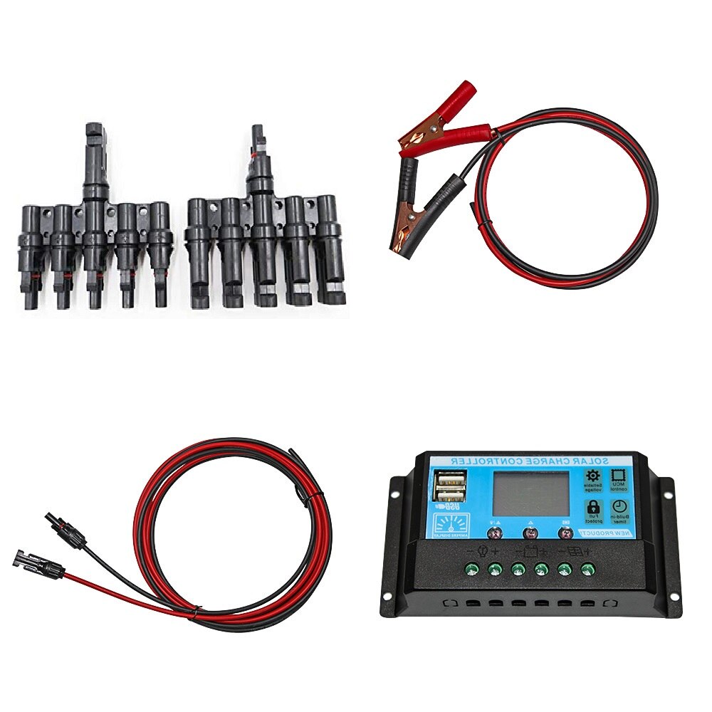 flexible solar panel 12v 24v solar power system 10A 20A 30A solar regulator PWM solar charge controller