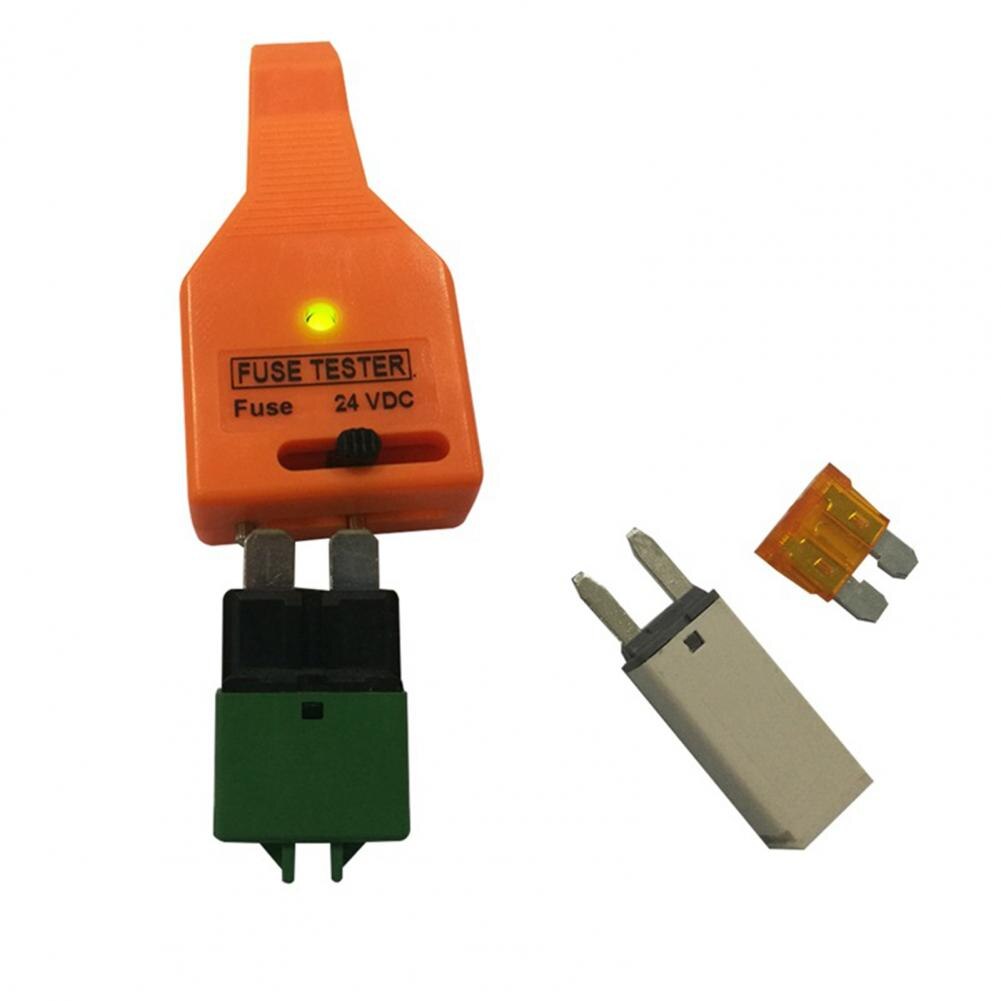 Mini Portable 2 in 1 Car Blade Fuse Tester Multifunctional Checking Easy to Use Blade Fuse Checker Puller Tool for Testing Fuse