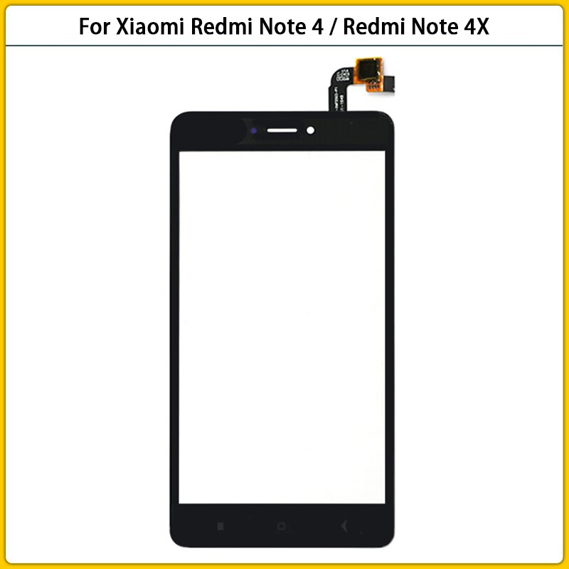 Nieuw Voor Xiaomi Redmi Note4 Note 4X Touch Screen Panel Digitizer Sensor Voor Redmi Note 4 Lcd Voor Glas Lens touchscreen Vervangen