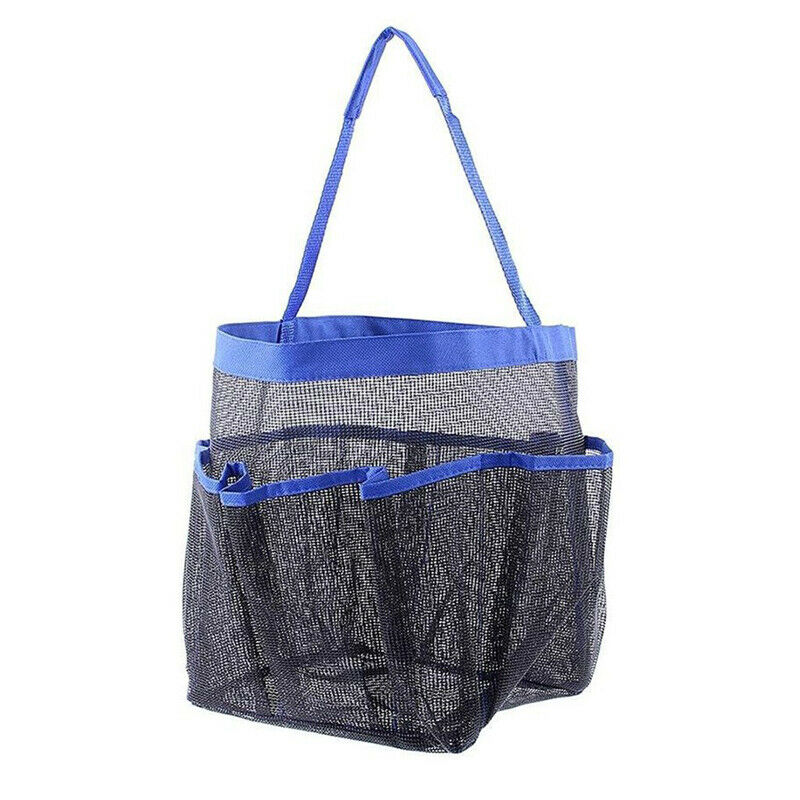 Packable Mesh Douche Bag Caddy Badkamer Carry Tote Toilettas Bad Organizer Bad Opbergmanden