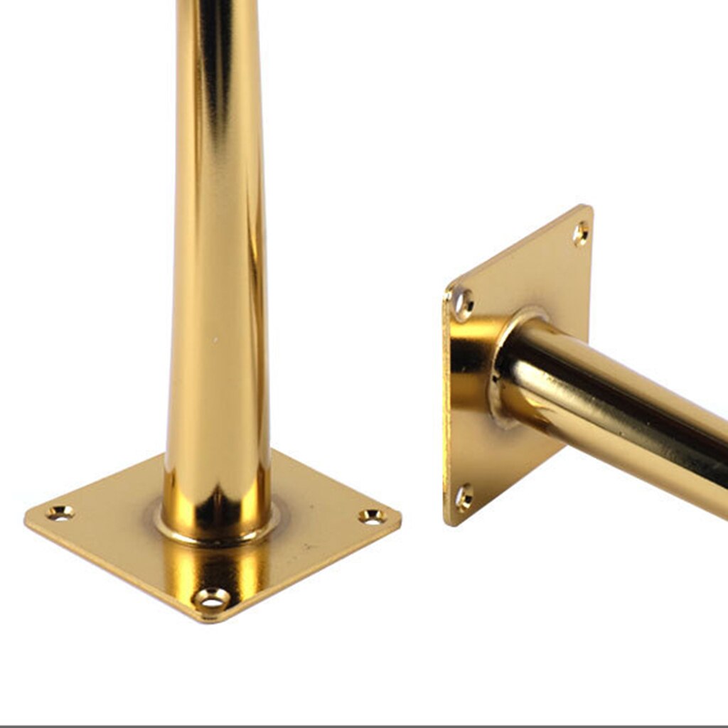 Pieds de meuble en fer incliné, accessoires pour meubles de cuisine, canapé, Table, lit, salon, chromés, DIY