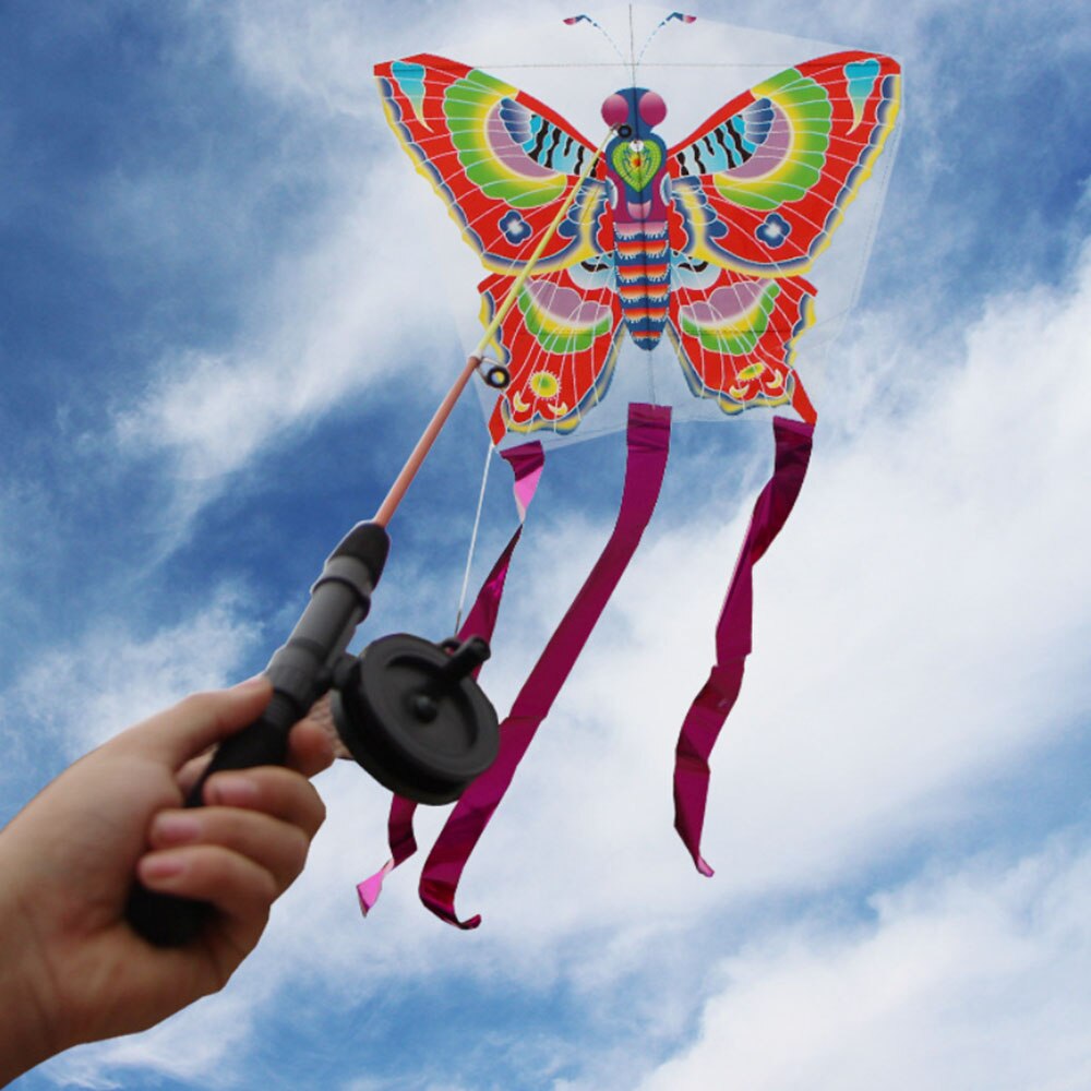 Kite Speelgoed Kleurrijke Kite Lange Staart Outdoor Vliegers Vliegen Speelgoed Voor Kinderen Kids Kinderen Outdoor Speelgoed