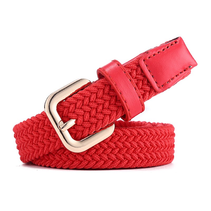ZLD – ceinture en toile unisexe, alliage, boucle ardillon, costume parent-enfant, tissage décontracté, toile tissée simple, bande élastique unie: 1