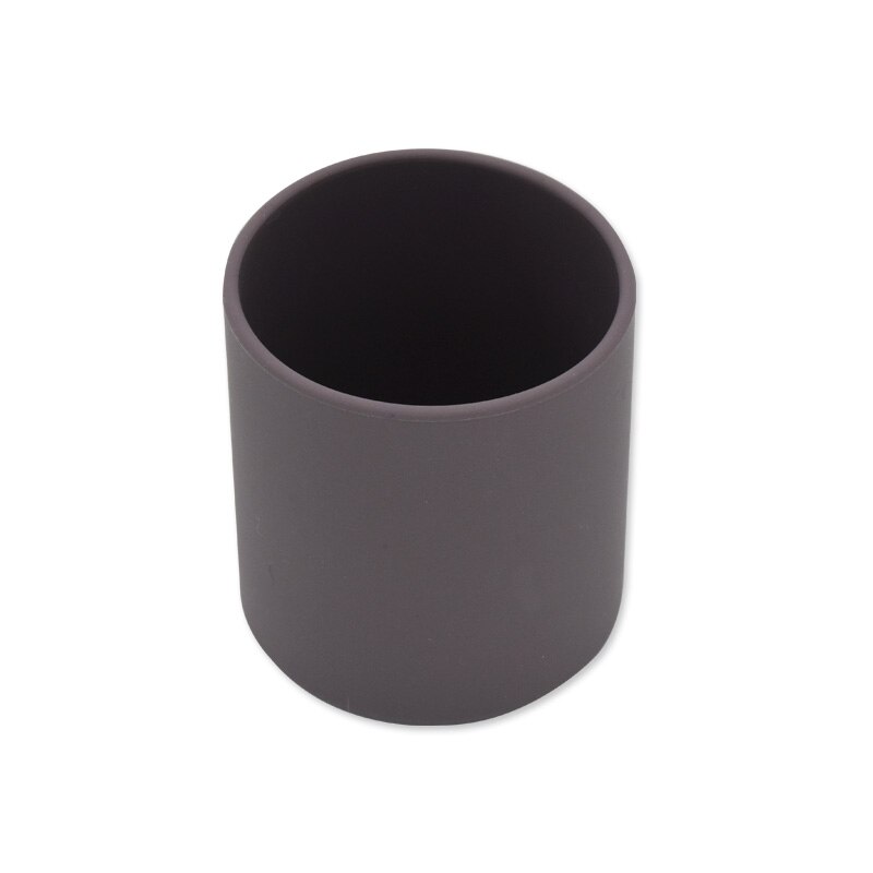 Vasos de agua de silicona para bebé, taza de entrenamiento portátil de grado alimenticio para niños, vajilla resistente al calor para niños pequeños, taza para beber: Marrón